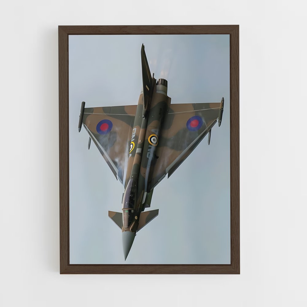 ap-eurofighter typhoon-8 cadre Bois foncé