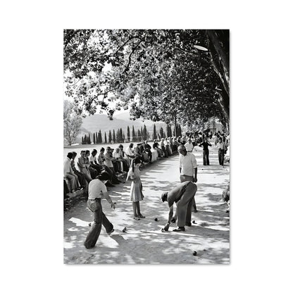 Poster Cricket en plein air