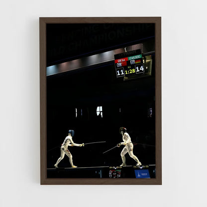 ap-european championships fencing-4 cadre Bois foncé