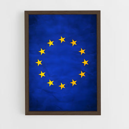 ap-european union flag-1 cadre Bois foncé