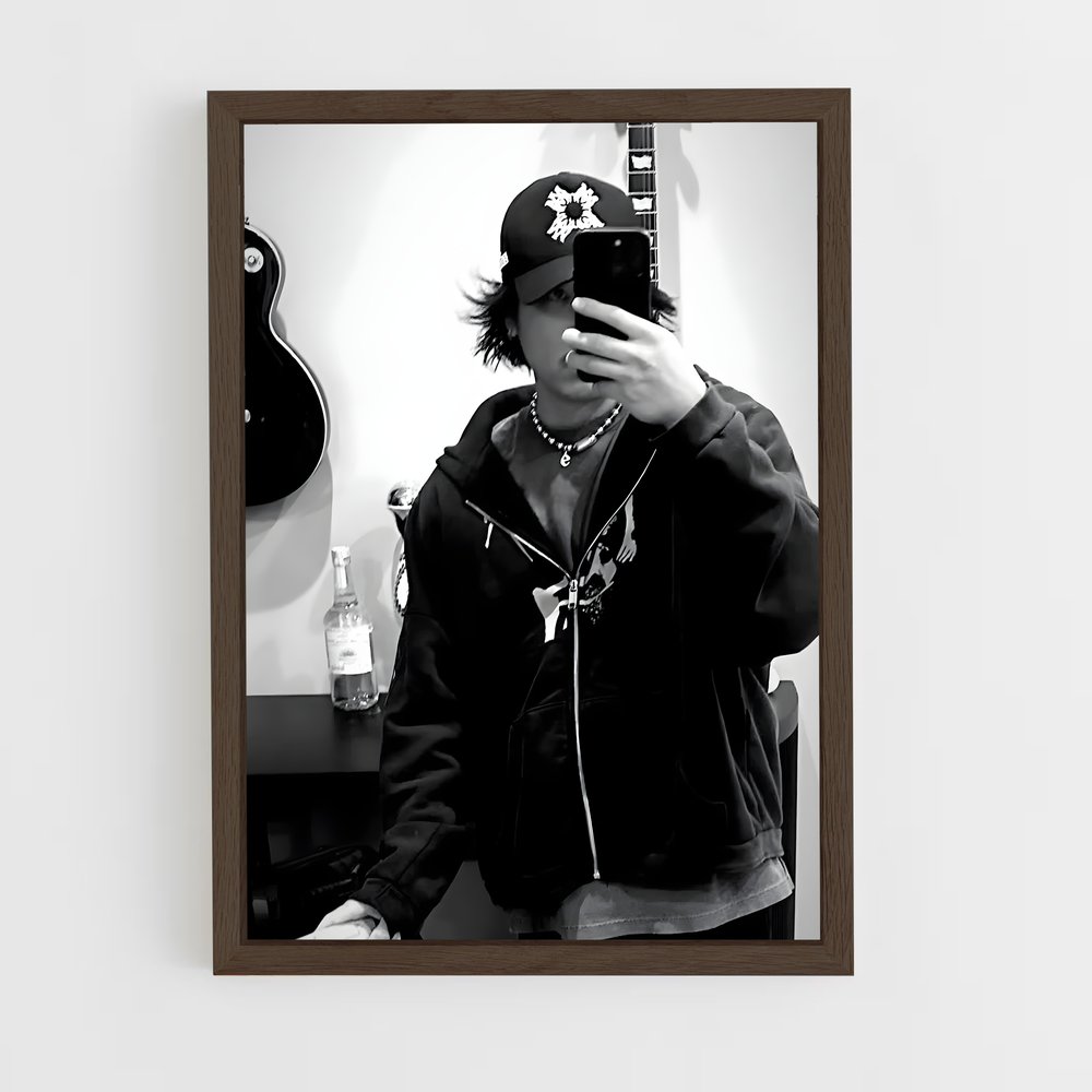 ap-evan fong-6 cadre Bois foncé