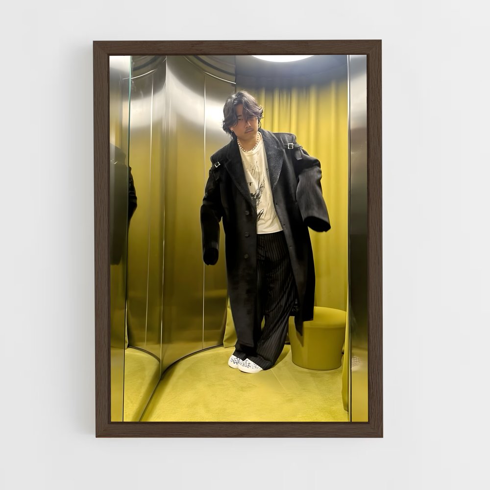 ap-evan fong-7 cadre Bois foncé