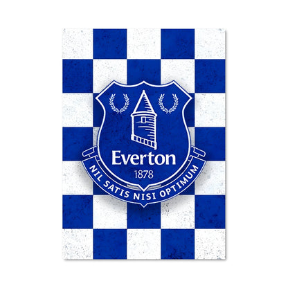 Poster Everton en Bleu et Blanc