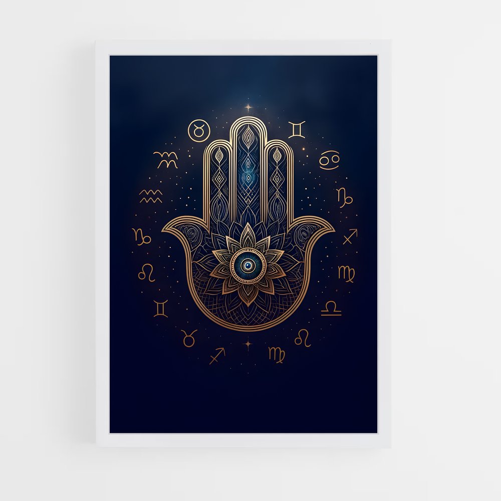 ap-evil eye-1 cadre Blanc