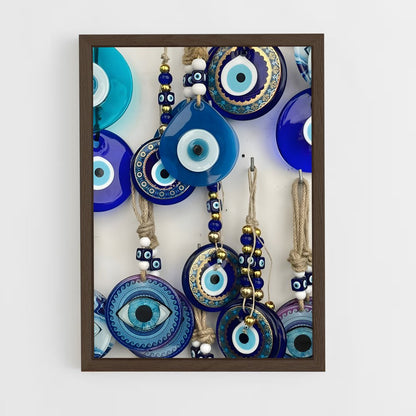 ap-evil eye-14 cadre Bois foncé
