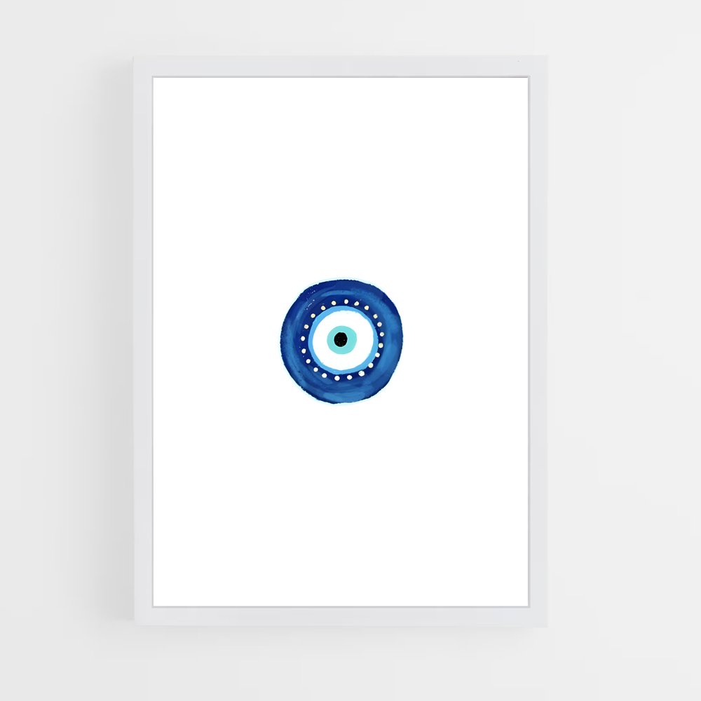 ap-evil eye-15 cadre Blanc