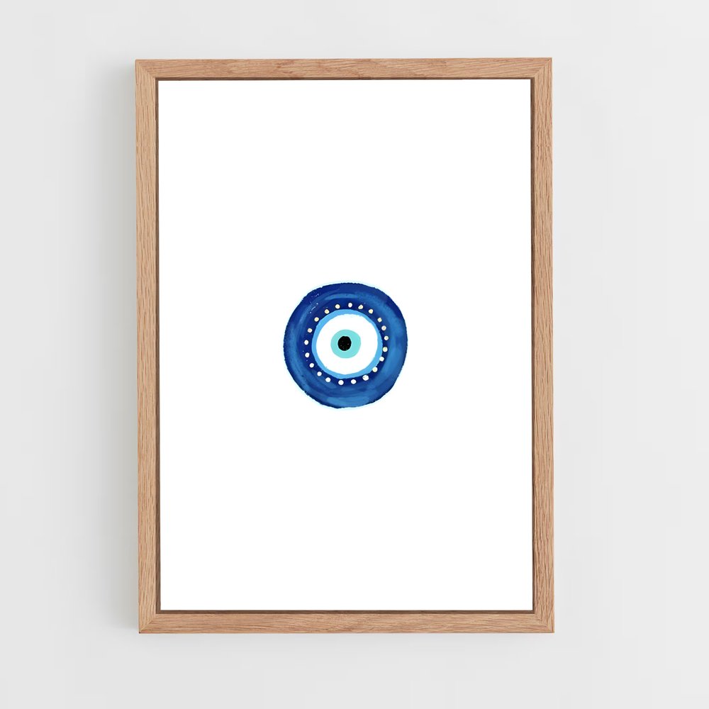 ap-evil eye-15 cadre Bois clair