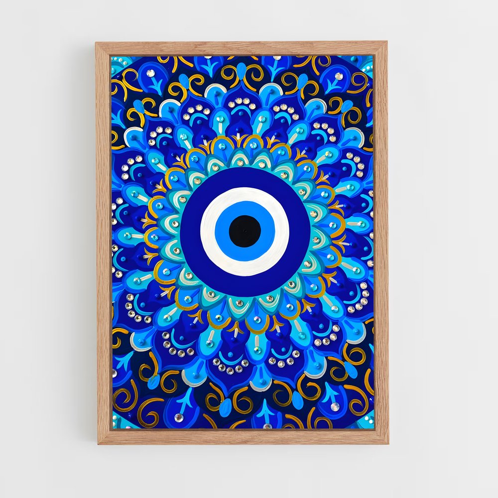 ap-evil eye-7 cadre Bois clair