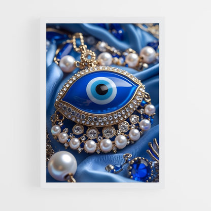 ap-evil eye-8 cadre Blanc
