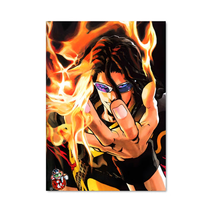 Poster Flamme et Vitesse