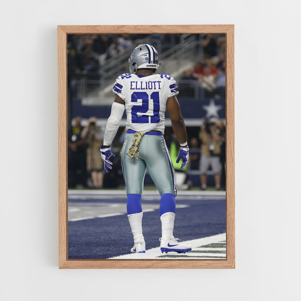 ap-ezekiel elliott-4 cadre Bois clair