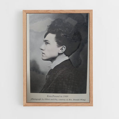 ap-ezra pound-3 cadre Bois clair