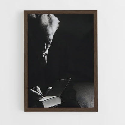 ap-ezra pound-5 cadre Bois foncé