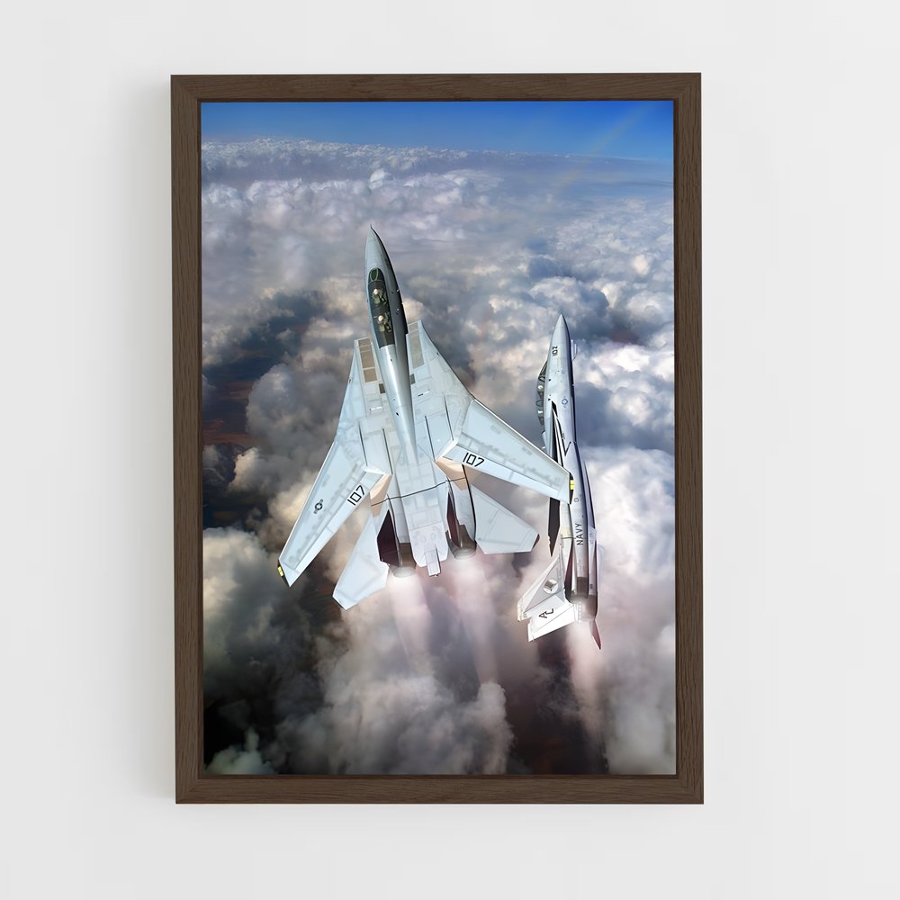 ap-f-14 tomcat-1 cadre Bois foncé