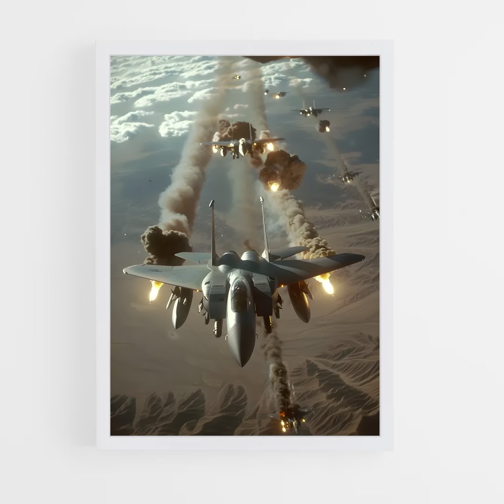 ap-f-15 eagle-5 cadre Blanc