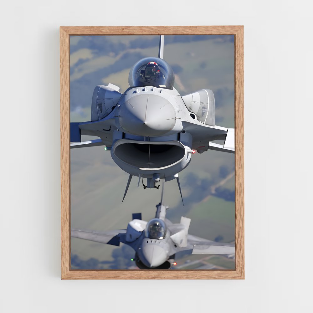 ap-f-16 falcon-5 cadre Bois clair