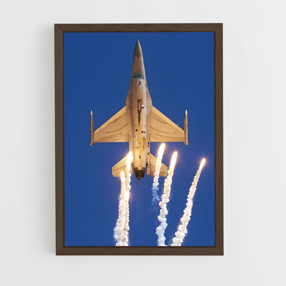 ap-f-16 falcon-6 cadre Bois foncé