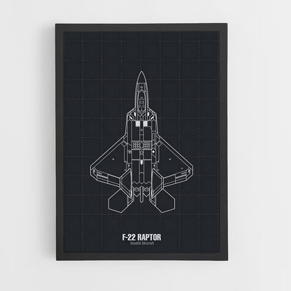 ap-f-22 raptor-10 cadre Noir