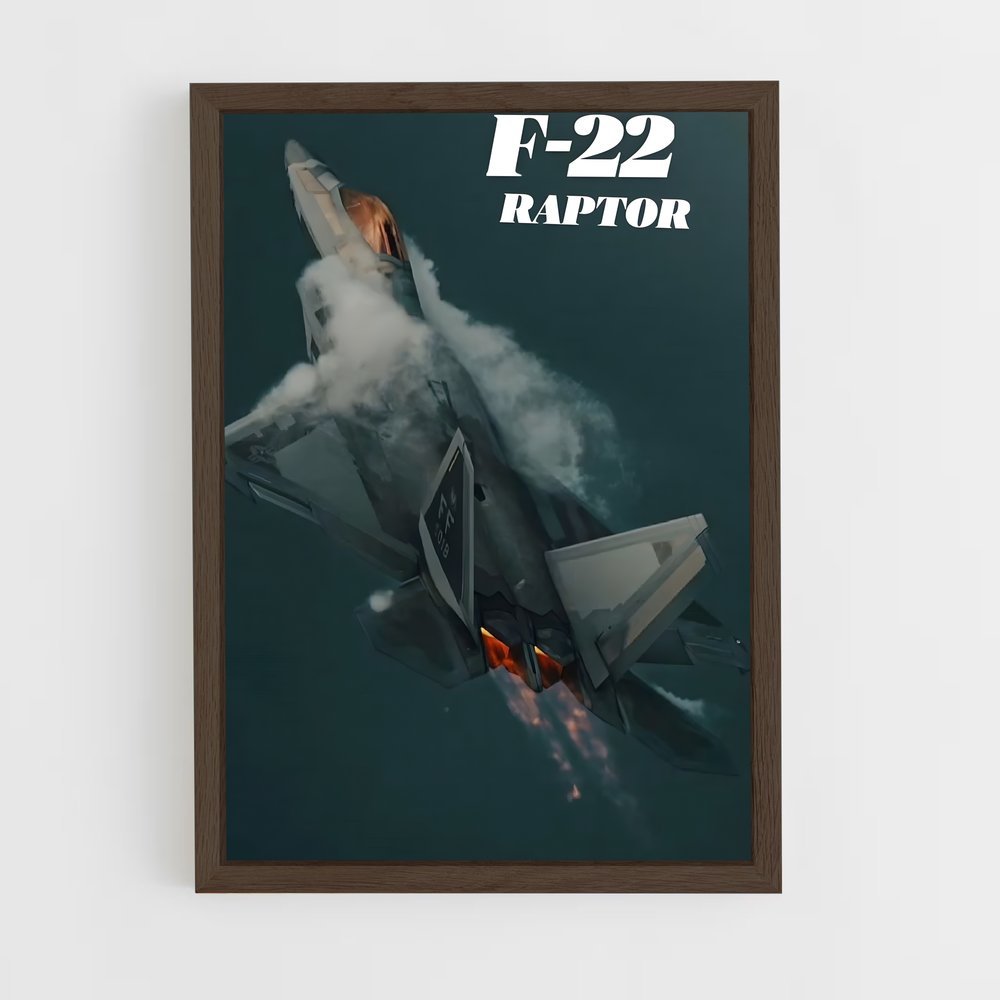 ap-f-22 raptor-3 cadre Bois foncé