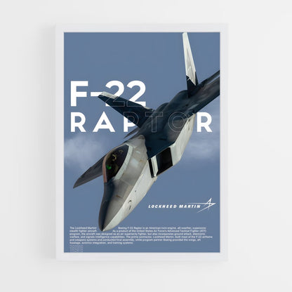 ap-f-22 raptor-4 cadre Blanc