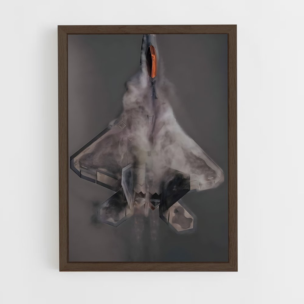 ap-f-22 raptor-5 cadre Bois foncé