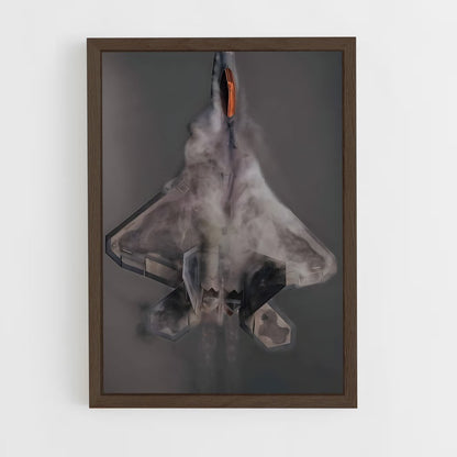 ap-f-22 raptor-5 cadre Bois foncé