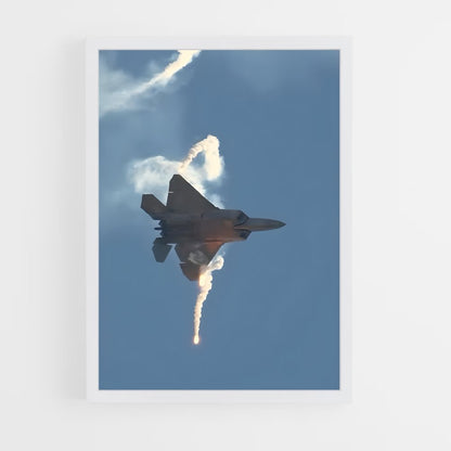 ap-f-22 raptor-6 cadre Blanc