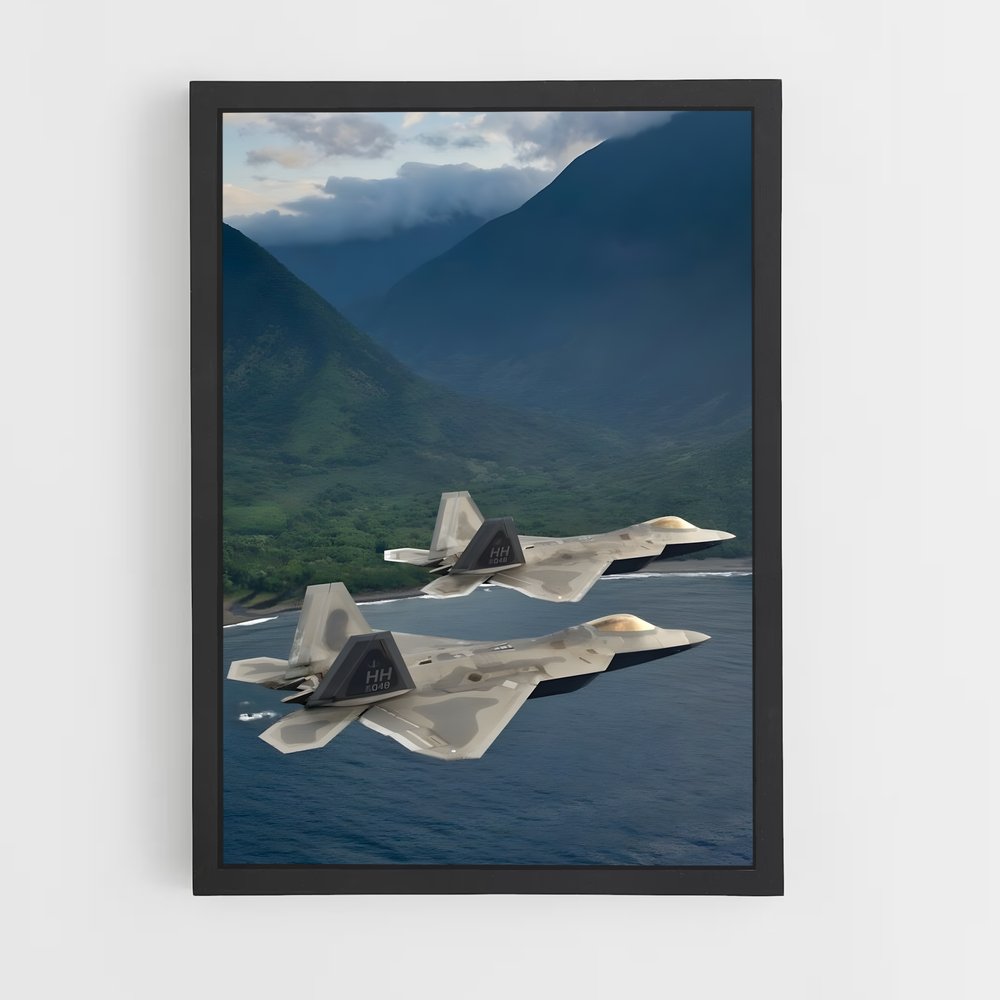 ap-f-22 raptor-9 cadre Noir