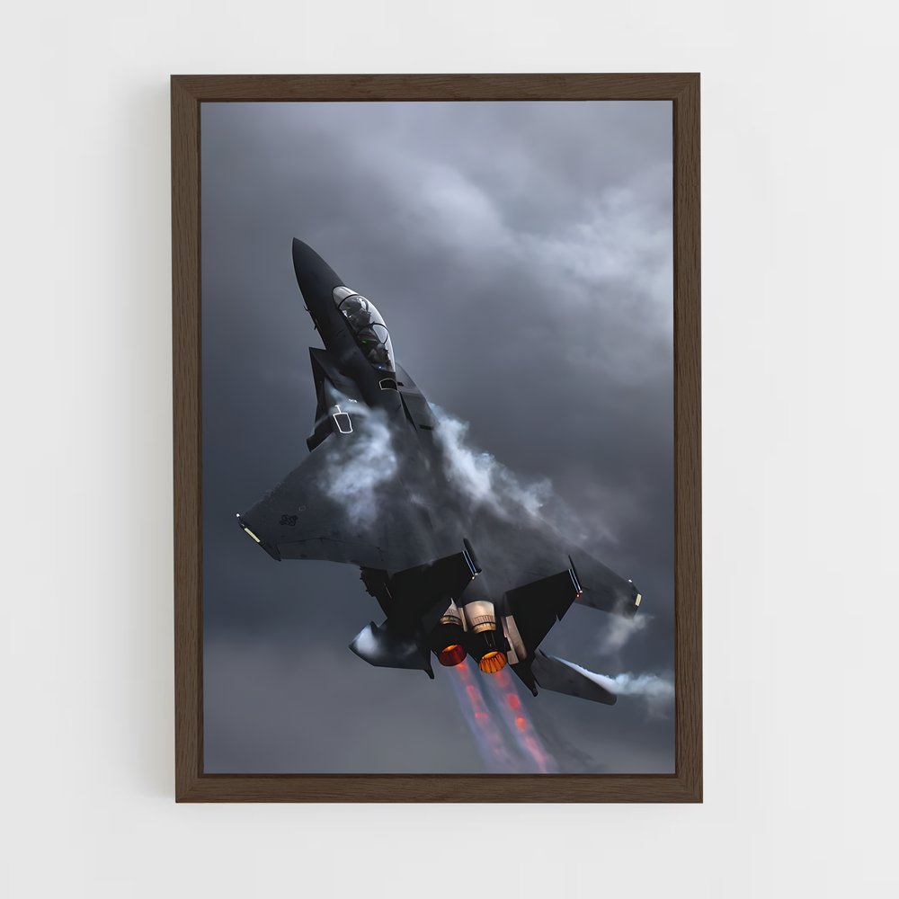 ap-f-35 lightning ii-3 cadre Bois foncé
