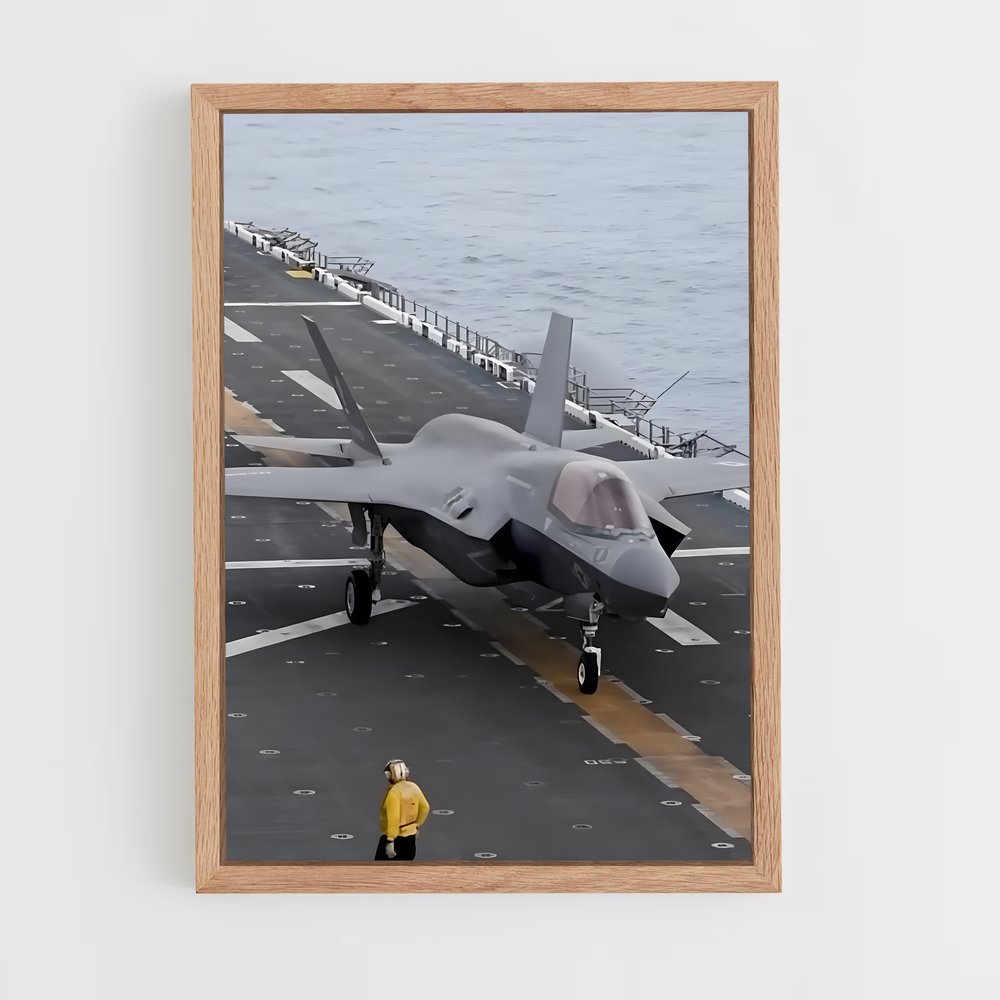 ap-f-35 lightning ii-4 cadre Bois clair