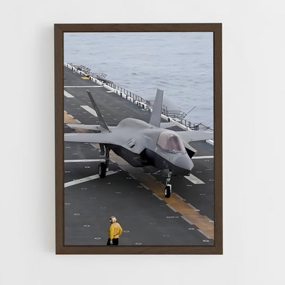 ap-f-35 lightning ii-4 cadre Bois foncé