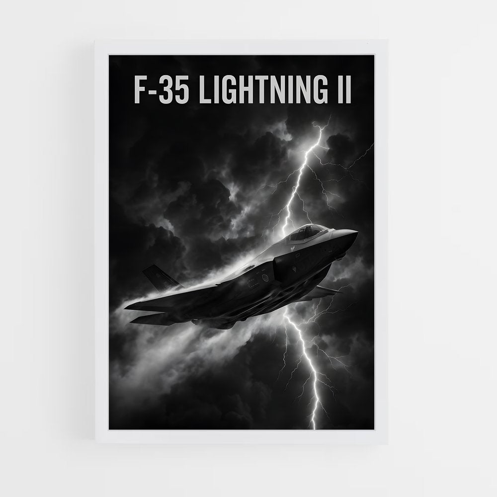 ap-f-35 lightning ii-5 cadre Blanc