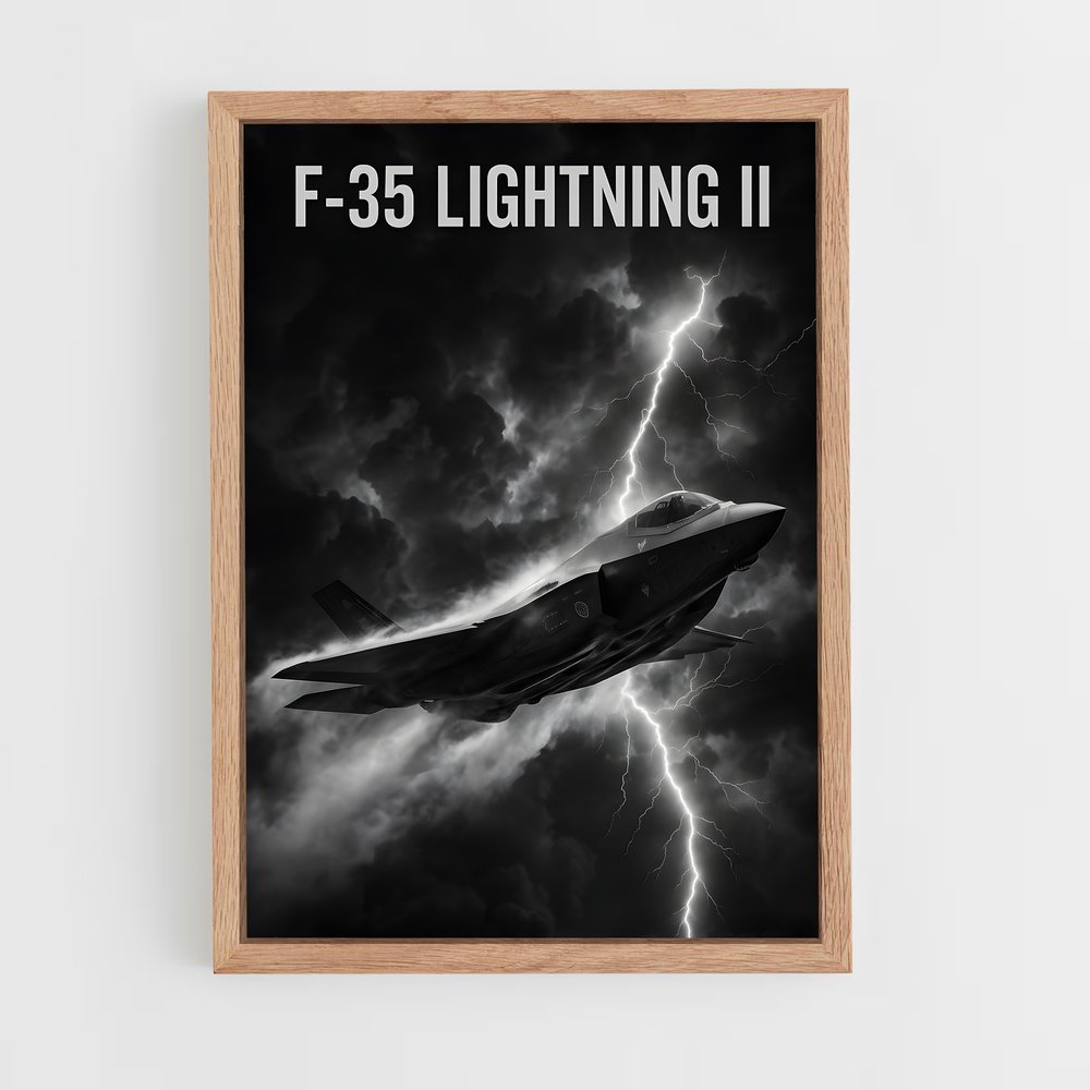 ap-f-35 lightning ii-5 cadre Bois clair
