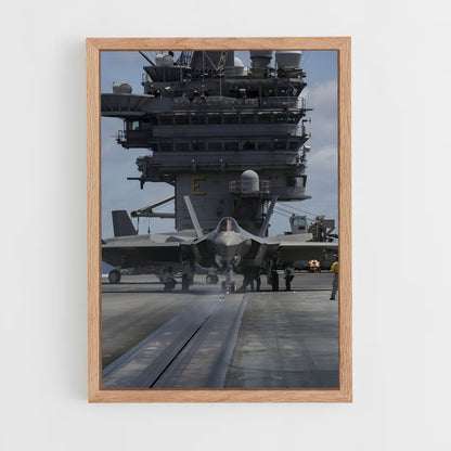 ap-f-35 lightning ii-6 cadre Bois clair