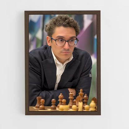 ap-fabiano caruana-3 cadre Bois foncé