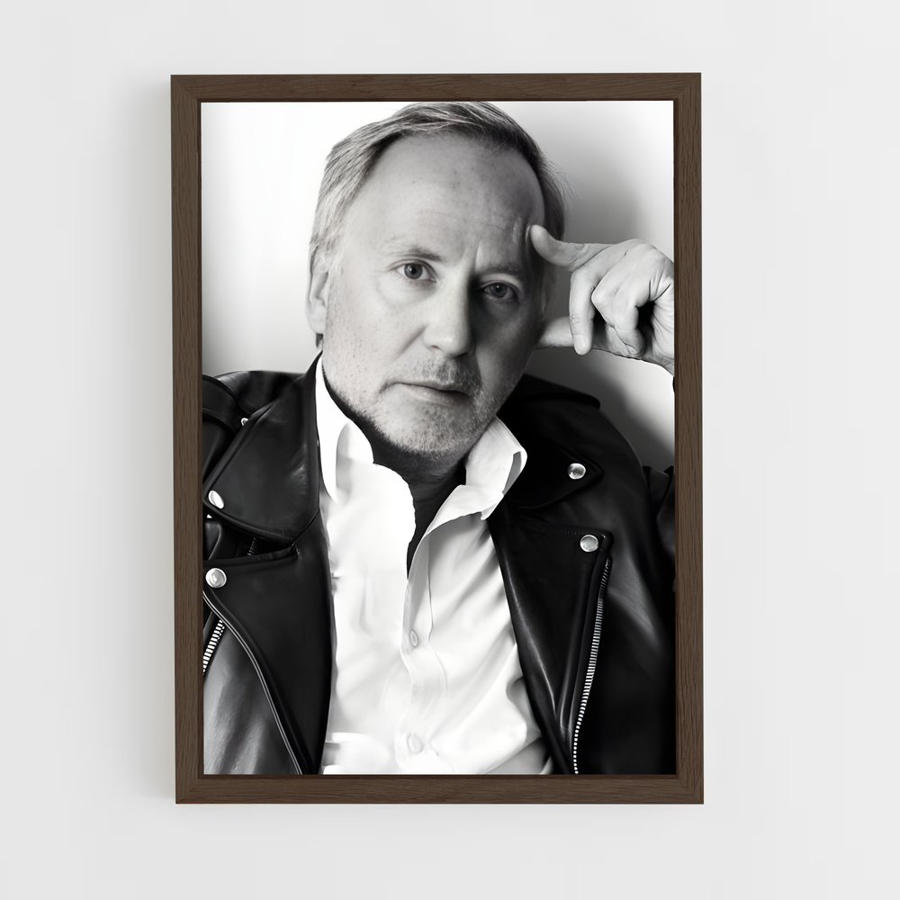 ap-fabrice luchini-1 cadre Bois foncé
