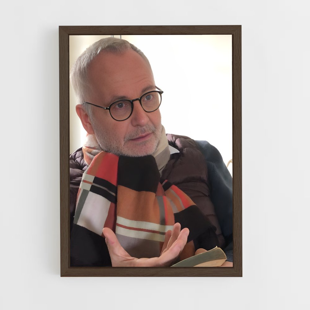 ap-fabrice luchini-9 cadre Bois foncé