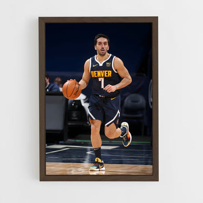 ap-facundo campazzo-9 cadre Bois foncé