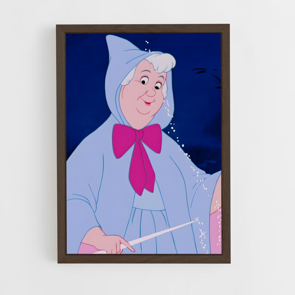ap-fairy godmother-3 cadre Bois foncé