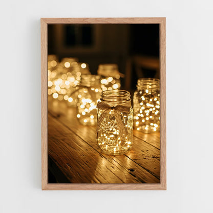 ap-fairy lights-4 cadre Bois clair