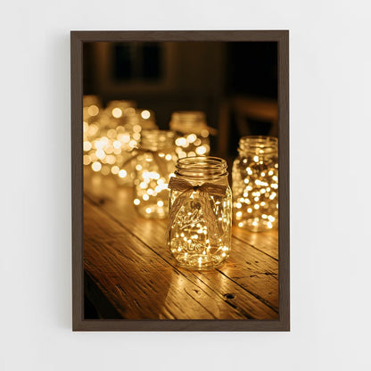 ap-fairy lights-4 cadre Bois foncé