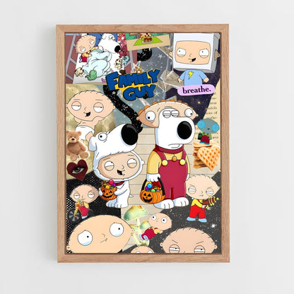 ap-family guy-2 cadre Bois clair