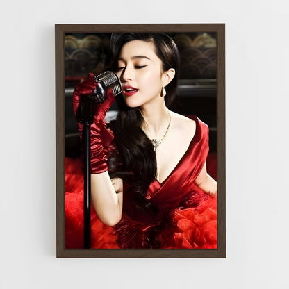 ap-fan bingbing-8 cadre Bois foncé