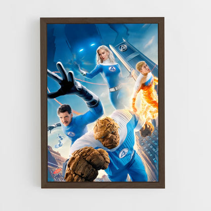 ap-fantastic four-4 cadre Bois foncé