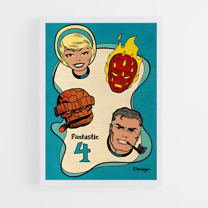 ap-fantastic four-6 cadre Blanc