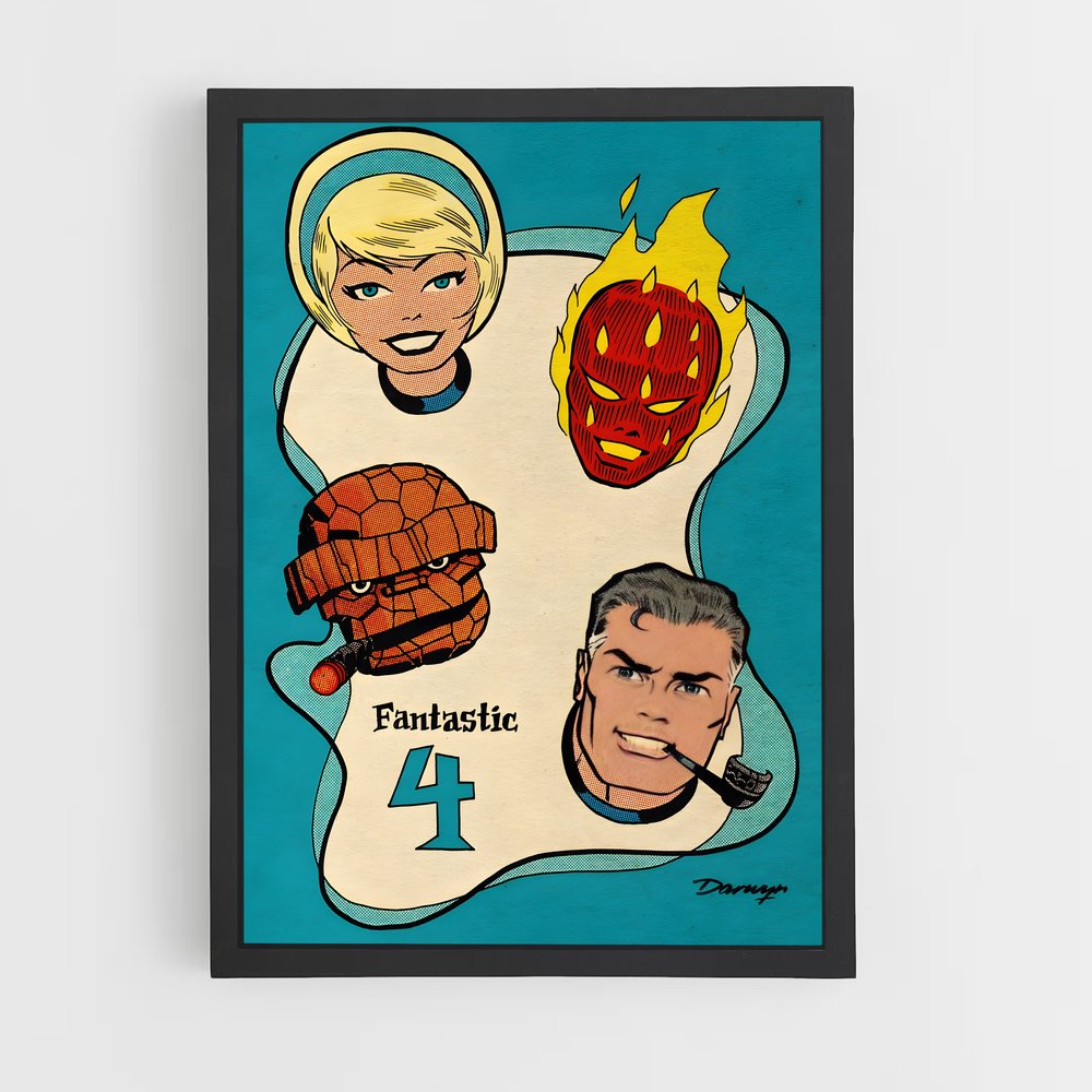 ap-fantastic four-6 cadre Noir