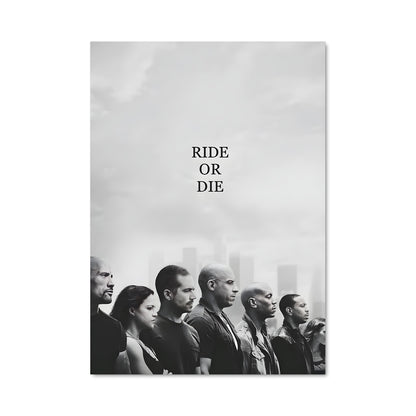 Poster Famille à Toute Vitesse