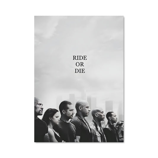 Poster Famille à Toute Vitesse
