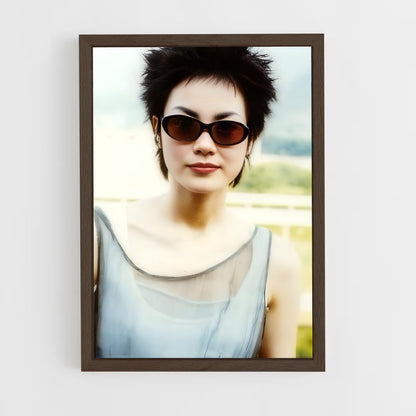 ap-faye wong-2 cadre Bois foncé