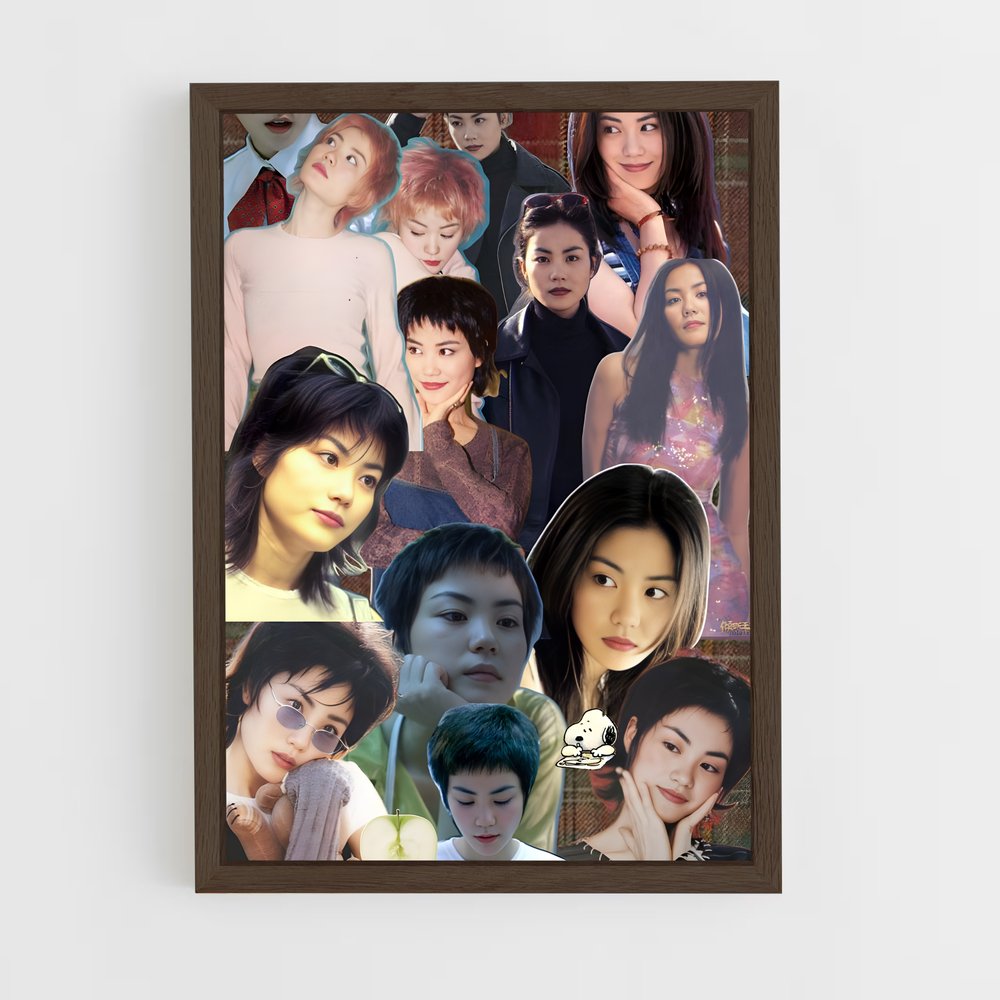 ap-faye wong-5 cadre Bois foncé